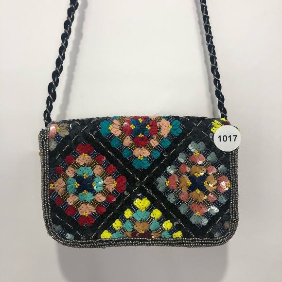 Anthropologie Sequin Embellished Clutch Multicolor - Picture 9 of 9